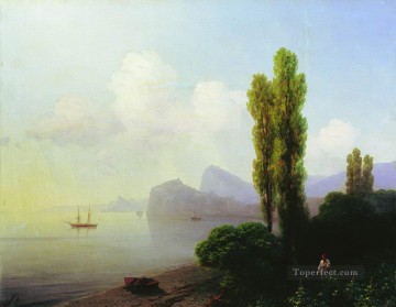 view of sudak bay 1879 Romantic Ivan Aivazovsky Russian Oil Paintings